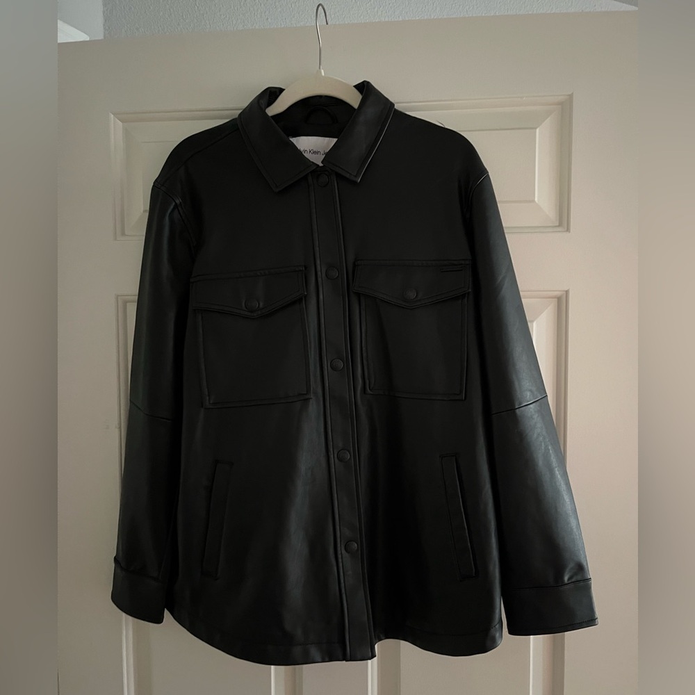 Calvin Klein Black Leather Jacket